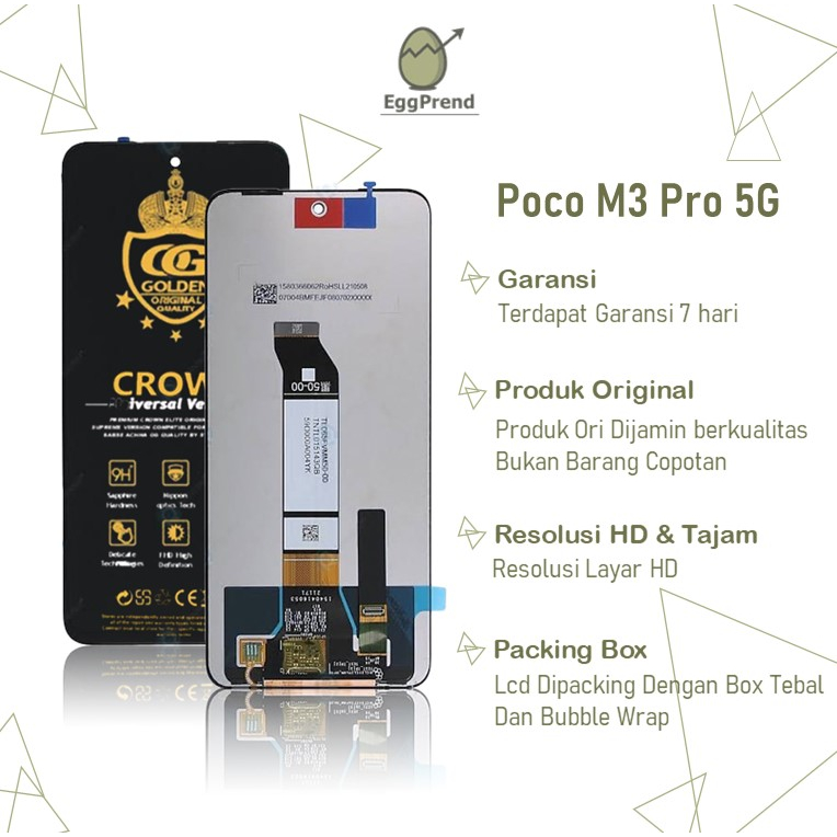LCD TOUCHSCREEN XIAOMI REDMI NOTE 10 5G / POCOPHONE M3 PRO 5G / LCD POCO M3 PRO 5G
