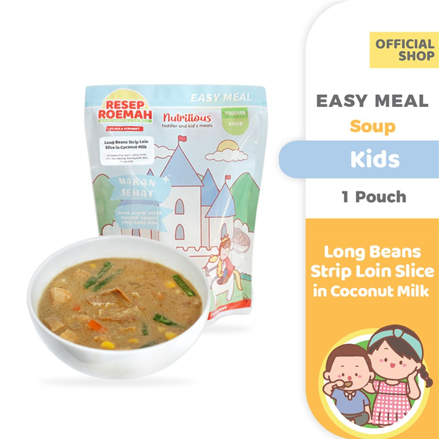 

RESEPROEMAH Long Bean Strip Loin Slice in Coconut Milk / Lodeh Sapi / Homemade Frozen Food No MSG