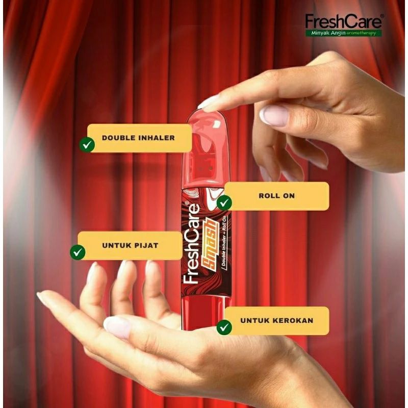 FreshCare Smash 4 in 1 - Roll On - Double Inhaler - Kerik/Kerok - Pijat