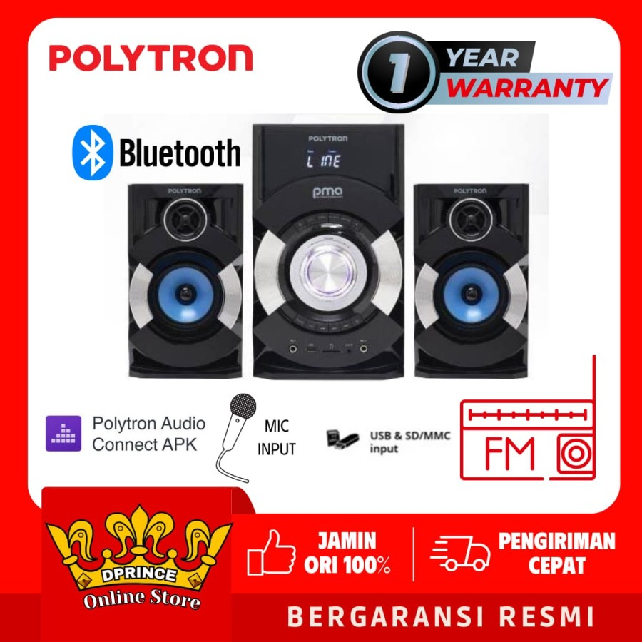 POLYTRON Speaker Bluetooth 9527 Radio FM PMA 9527 / PMA9527