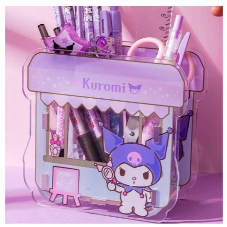 

JM Tempat Pulpen Stationery Kotak Penyimpanan Organizer Meja Tempat Pulpen Akrilik Sanrio