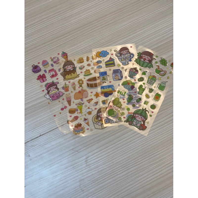 

stiker panjang karakter campur