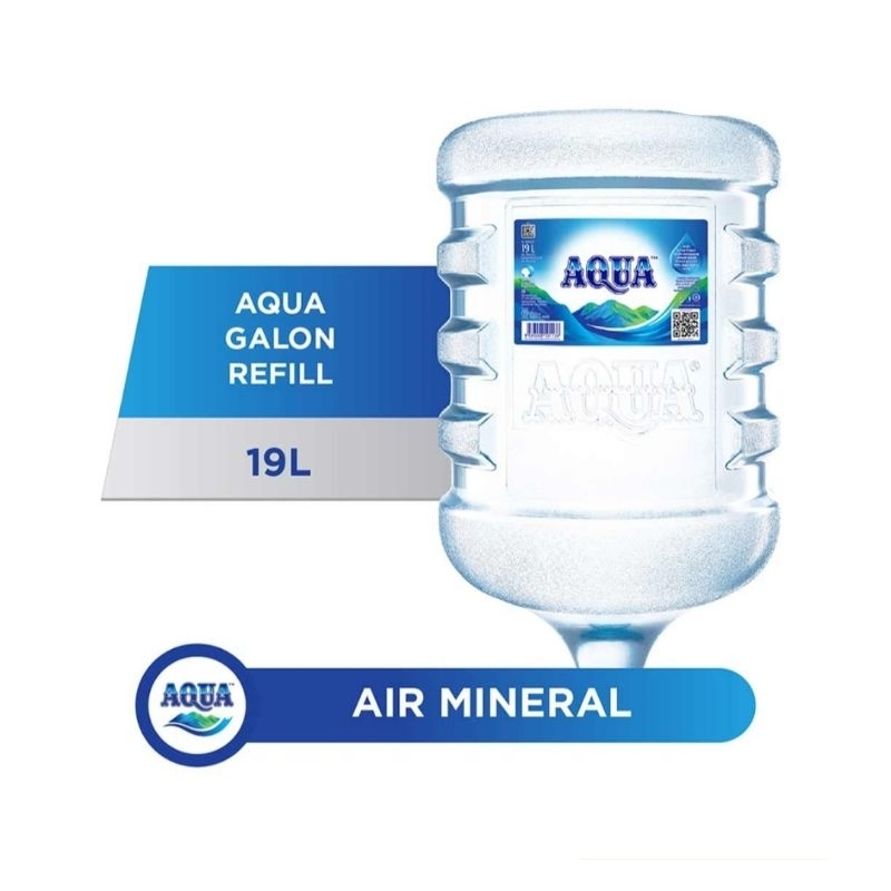 Aqua Galon Refill (Hanya Isi) 19L