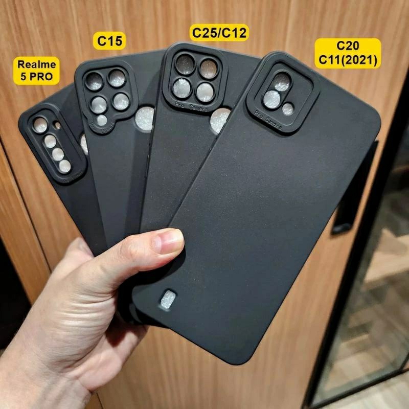 Softcase Pro Camera Realme 5 Pro/C15/C25 /C15/C20/C11 2021 Candy Case Full Color 3D Slikon TPU Macar