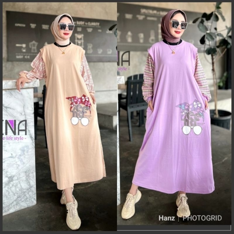 Gamis Kaos SORAYA By JEENA STYLE