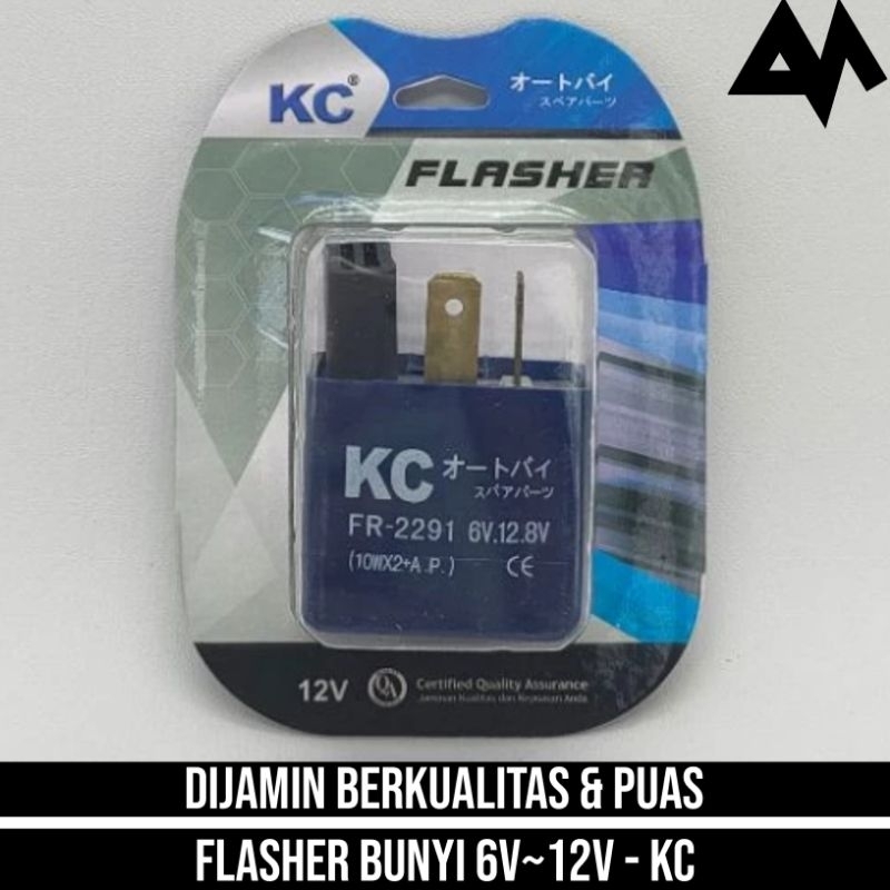 Flasher Bunyi 6V 12V Universal Ori Original Kc