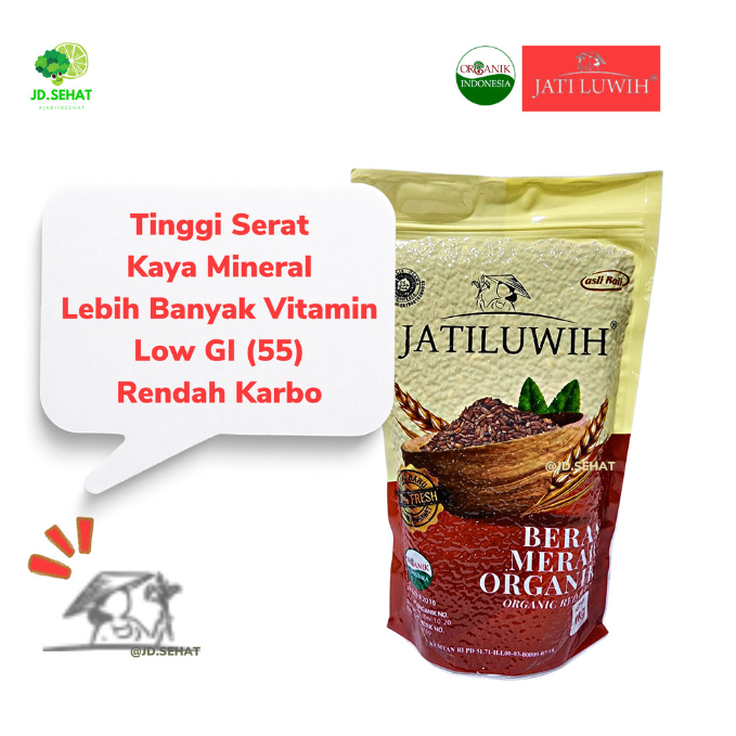 

JATILUWIH Beras Merah Organik Diet Sehat 1 kg