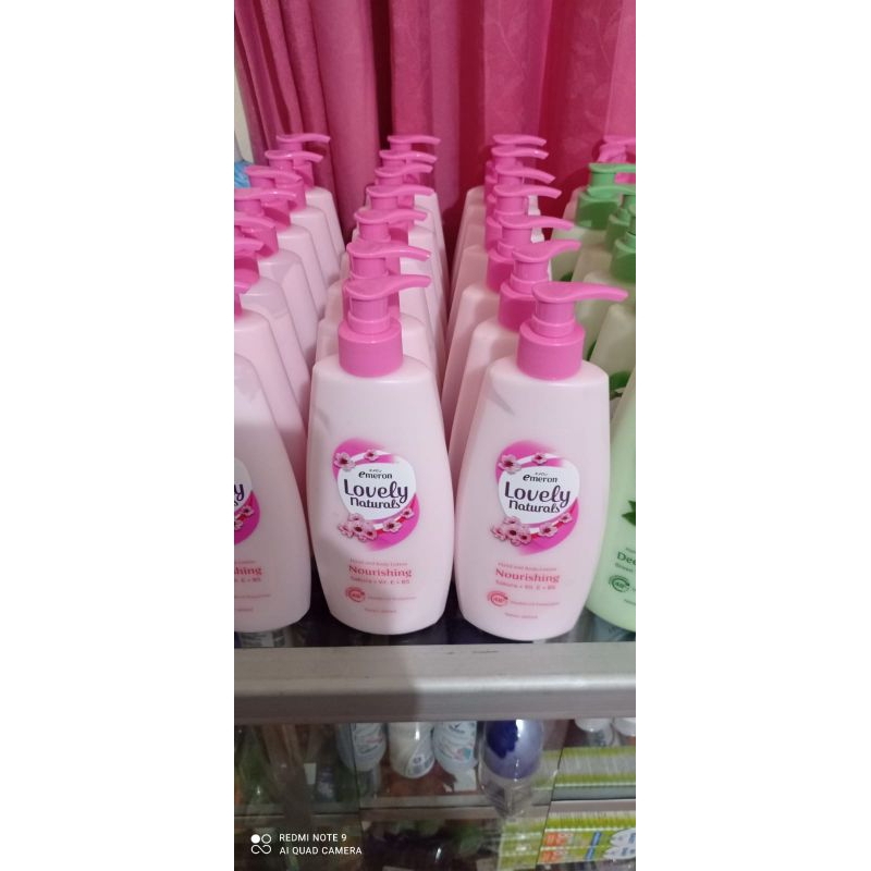 handbody lotion emeron lovely natural pink hijau