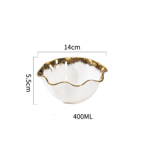 

Unik Mangkok Salad Buah Keramik Nordic Ceramic Bowl - 14 cm Putih Berkualitas