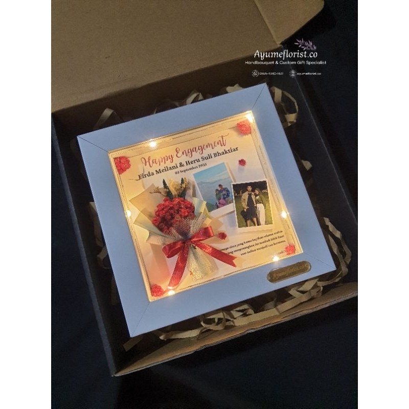 3D FRAME CUSTOM/HADIAH PERNIKAHAN/HADIAH ULANG TAHUN/FRAME 15X15