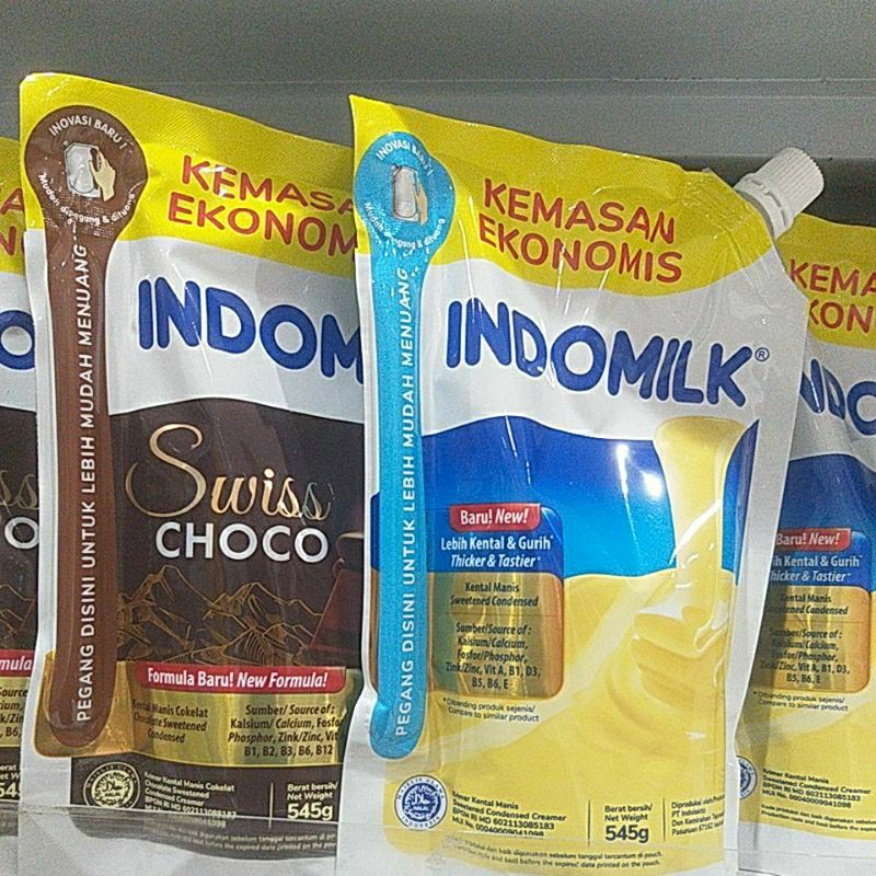 

Indomilk Susu Kental Manis 545g Pouch Coklat , Putih