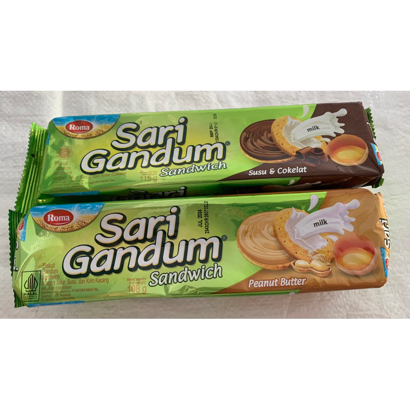 

Roma Sari Gandum Sandwich 115g Murah