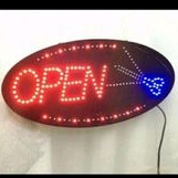 Plang papan lampu Open barbershop