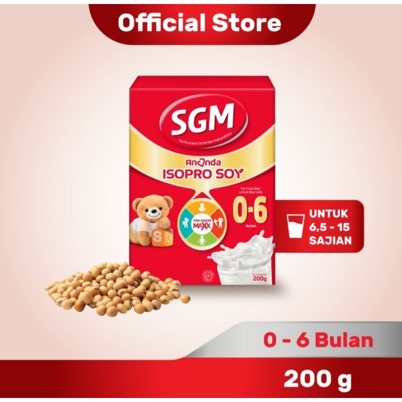 Sgm soya 0 - 6 bulan 200 gram