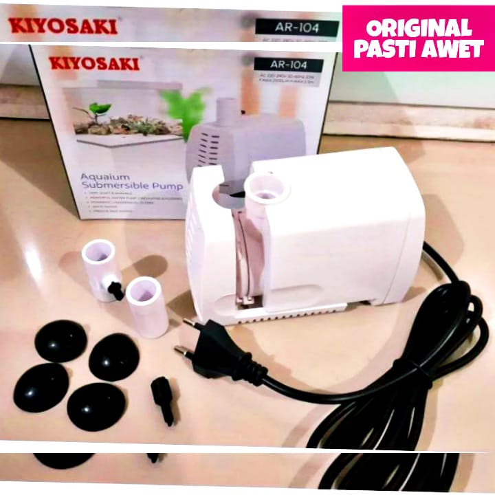 water pump kolam aquarium kiyosaki ar 104 hemat listrik