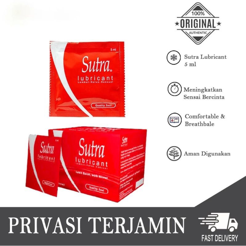 BISA COD GEL PELUMAS SUTRA KEMASAN SACHET ISI 5 ML LEMBUT TIDAK LENGKET