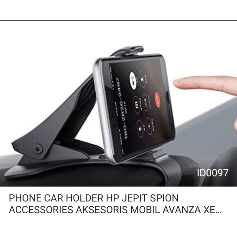PHONE CAR HOLDER HP JEPIT SPION ACCESSORIES AKSESORIS MOBIL AVANZA XENIA YARIS INNOVA CALYA SIGRA