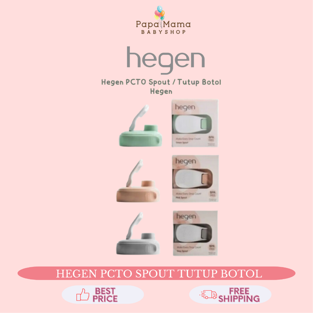 Hegen PCTO Spout Grey Tutup Botol Hegen