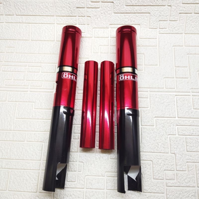 Cover shock depan variasi merah Yamaha New Vixion NVL/NVA all New Vixion (atas bawah )