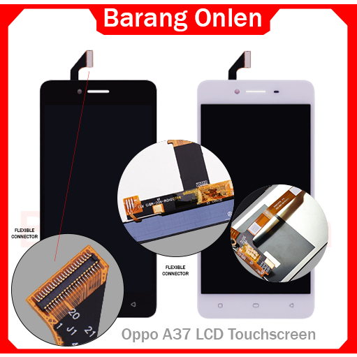 Oppo A37 LCD Touchscreen Layar sentuh Hp Set