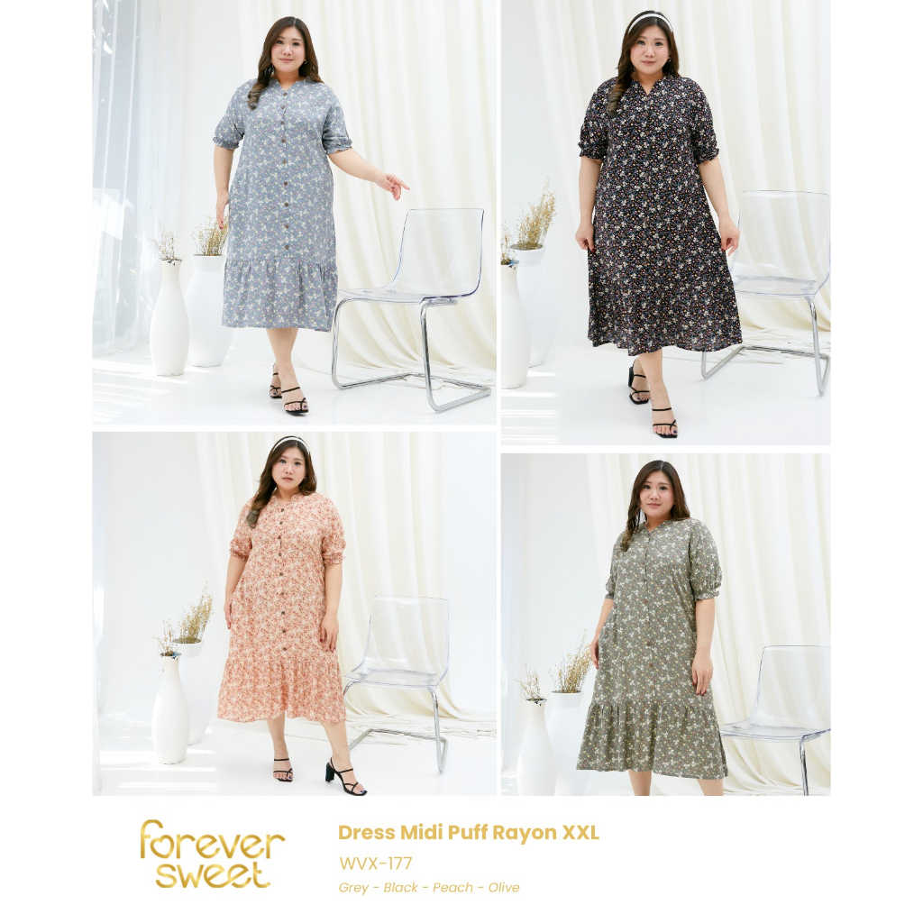 READY DASTER XXL & 5XL FOREVER SWEET LABEL HITAM