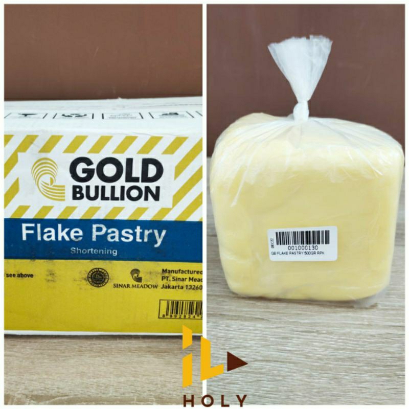 

Gold Bullion Flake Pastry Korsvet (1kg) Repack