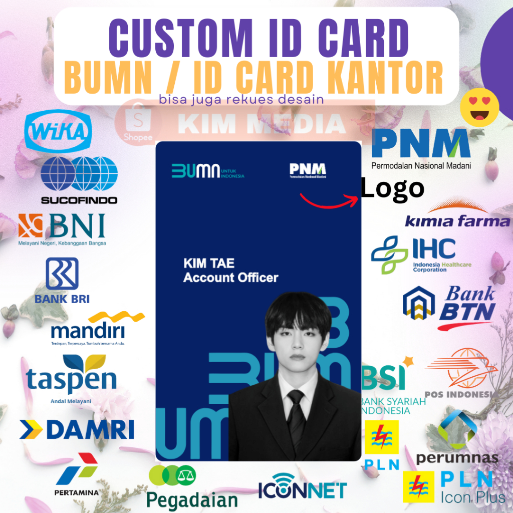 

Custom ID Card BUMN PERUSAHAAN ANGGOTA / ID CARD UNTUK KANTOR AWET HASIL TAJAM