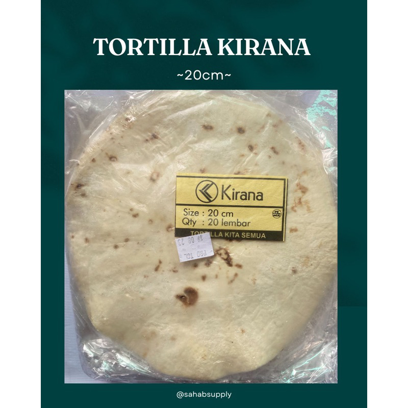 

Tortilla Kirana 20cm/ Kulit Kebab Kirana / Kulit kebab 20cm