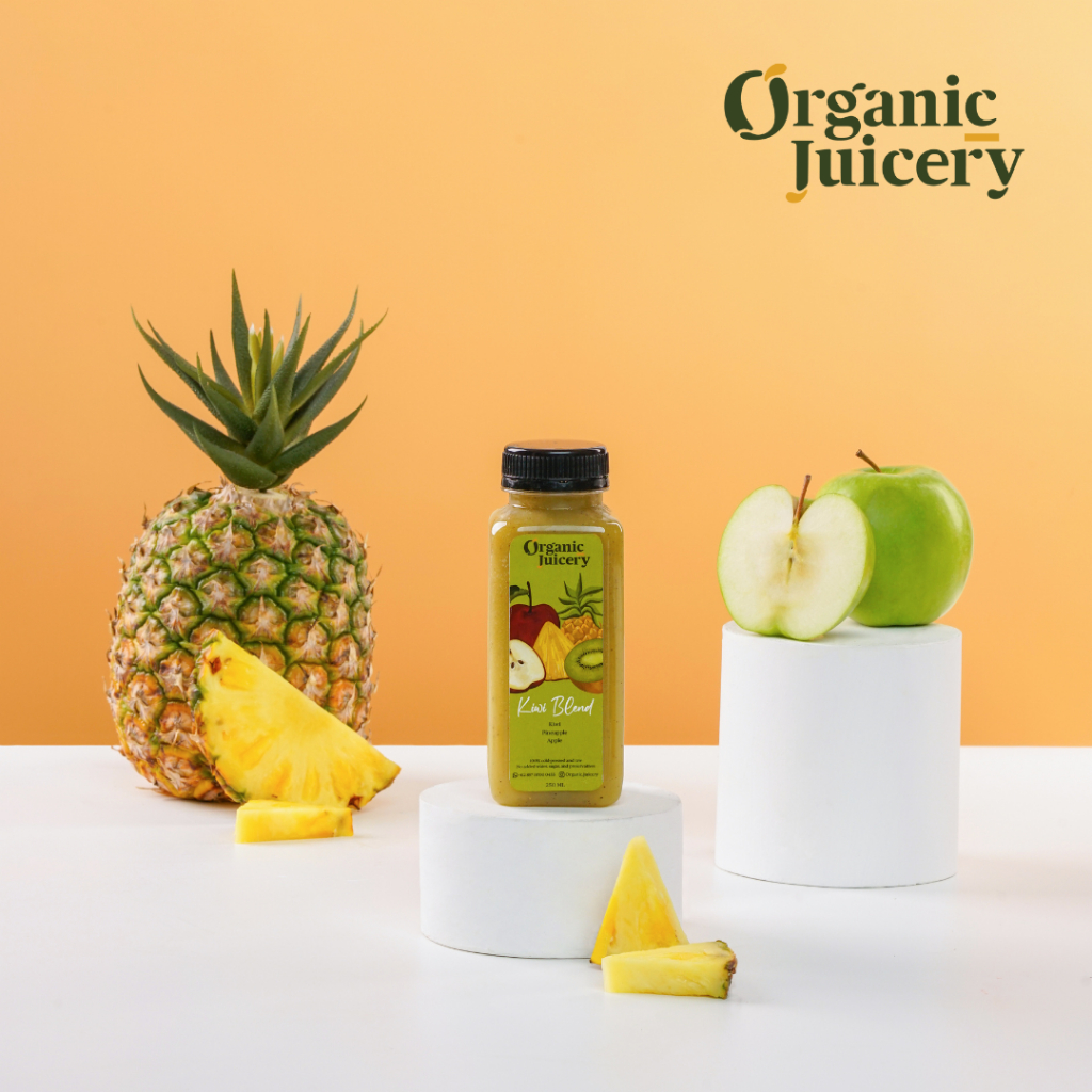 

Kiwi Blend 500ml | Cold Pressed Juice Kiwi Nanas Apel Lemon