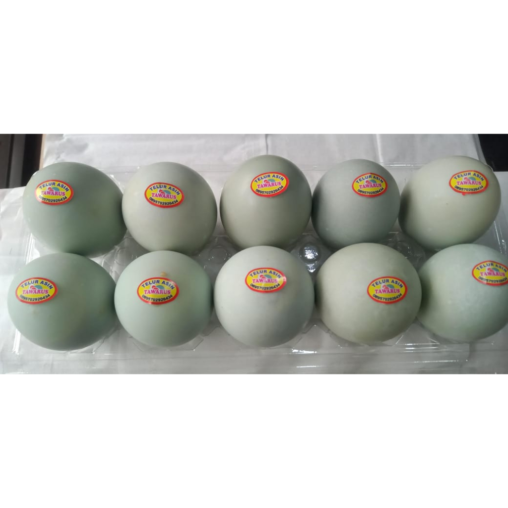 

Telur Asin TAWARUS, Tinggi Protein dan Gurih, isi 10 butir