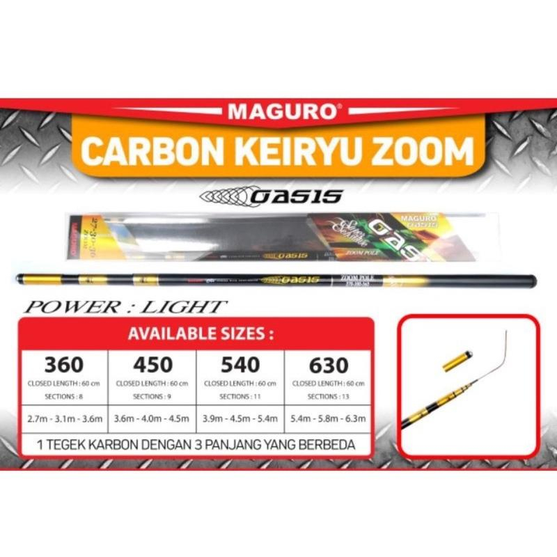 Joran Tegek Zoom Pole Maguro Oasis Maguro Desert 360 450 540 630 Carbon Sensitive Rod