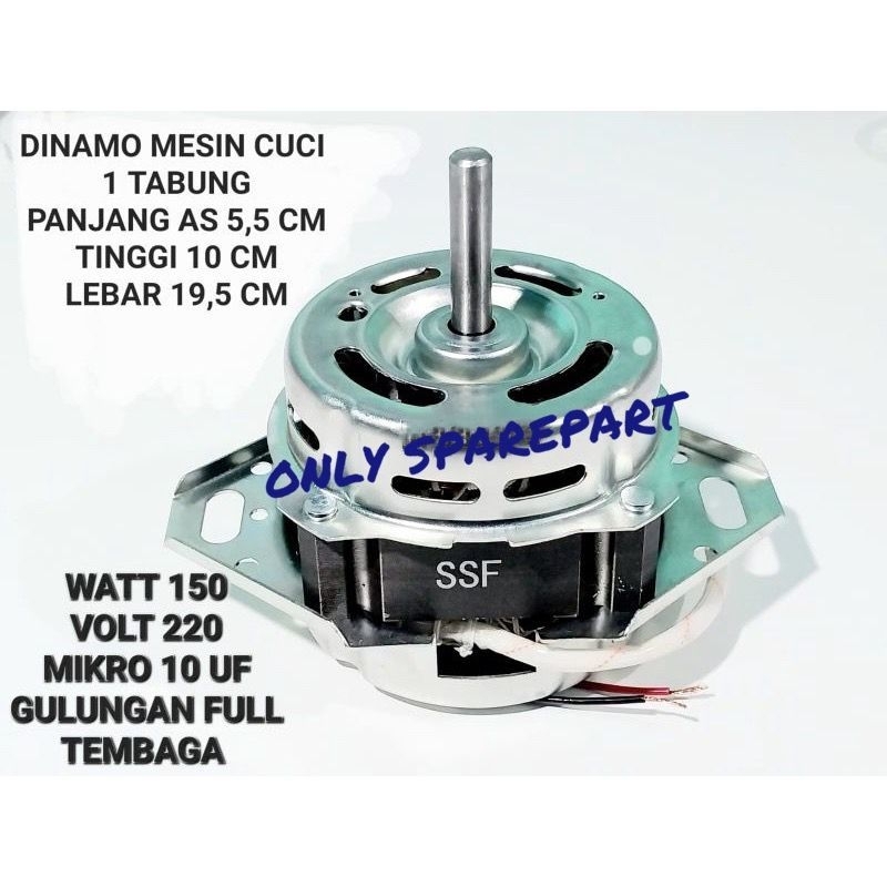 Dinamo wash mesin cuci 1 Tabung / Dinamo mesin cuci 1 Tabung otomatis