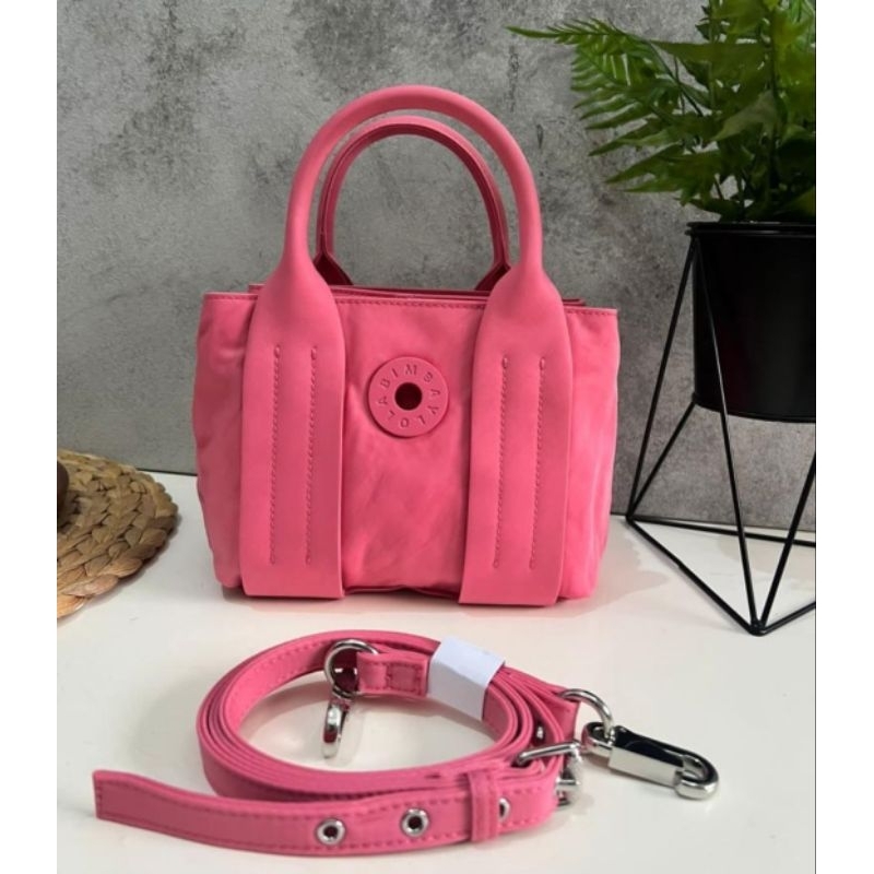Tas wanita Tas bimba XS Nylon Tote Bag Pink