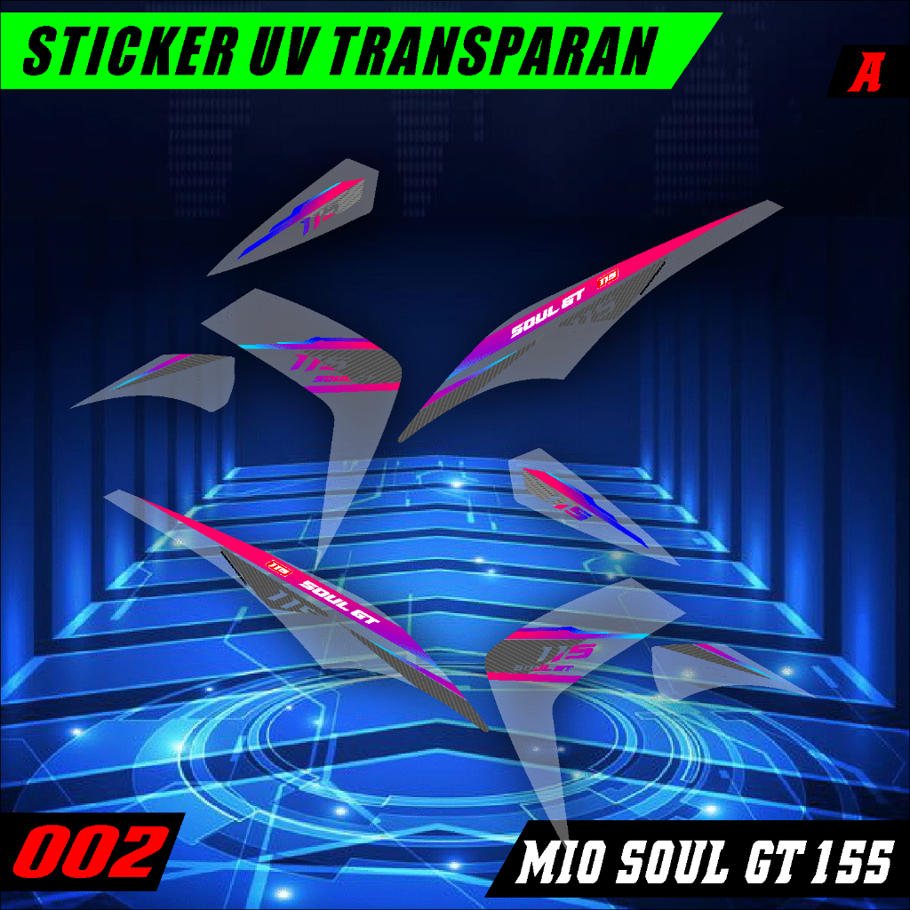 Stiker Transparan Mio Soul GT 115 | Stiker Striping Variasi Mio Soul GT Transparan 002