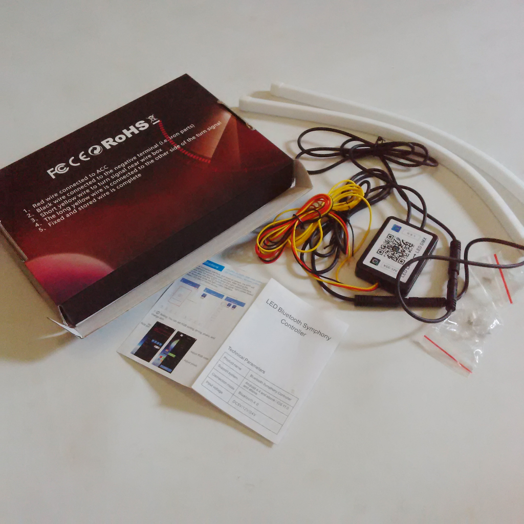 Lampu Alis Led DRL Huracan RGB Sein Running