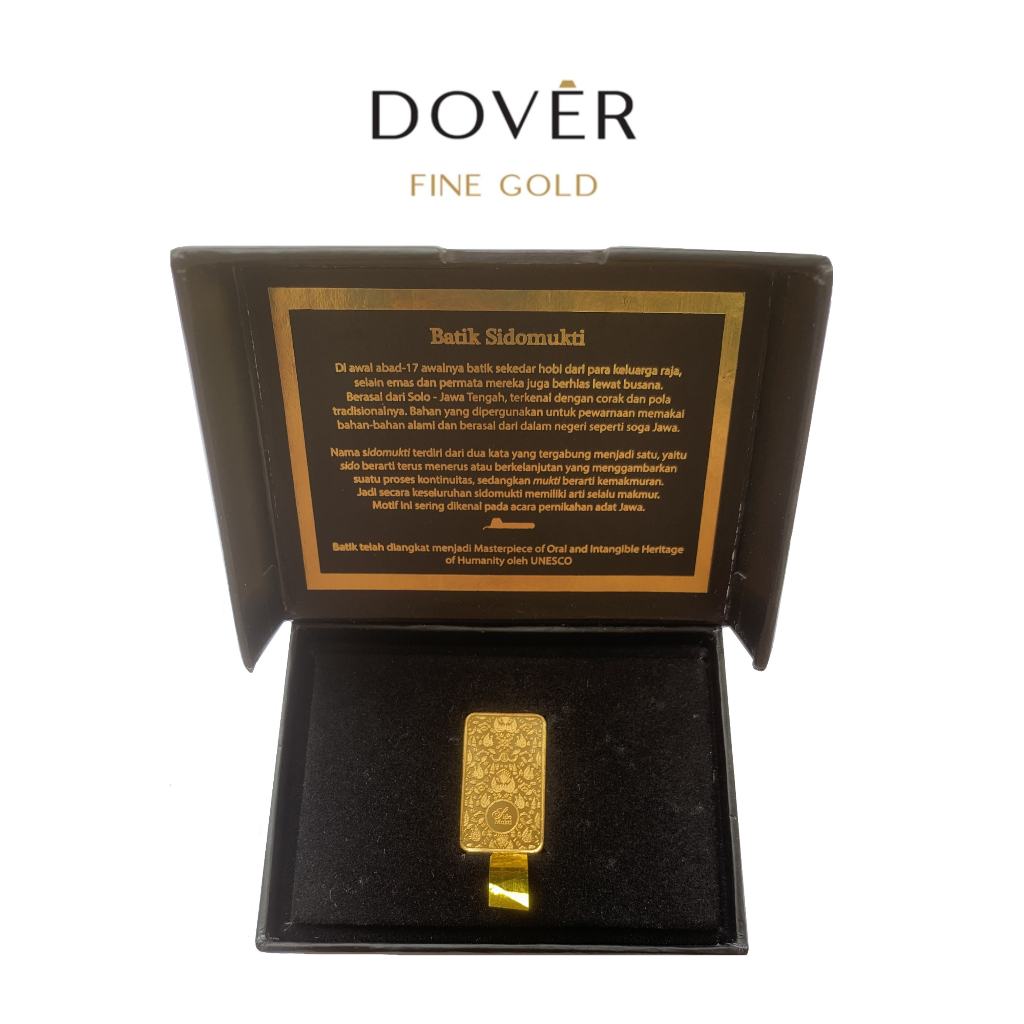 Logam Mulia Emas Antam Batik Indonesia Sidomukti Sido Mukti Limited Edition Seri II 2 20 gram