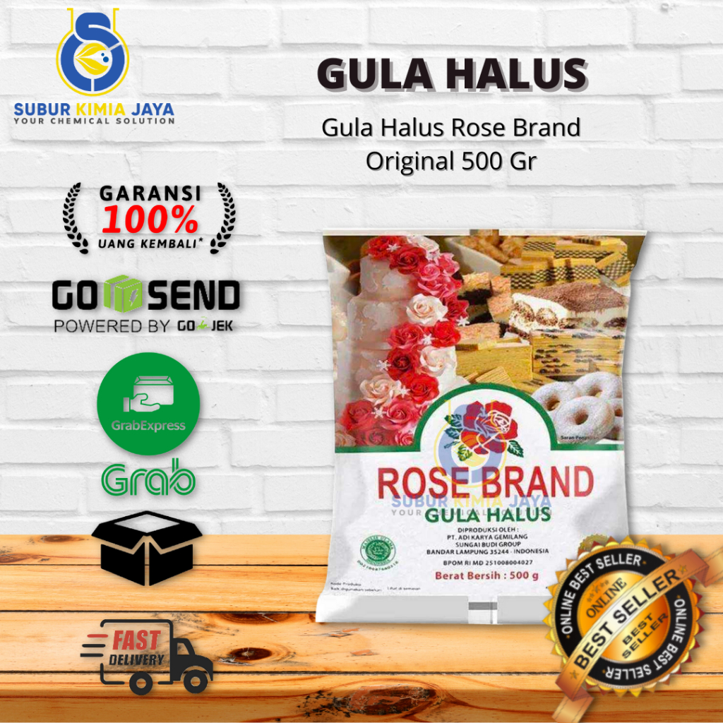 

Gula Halus Rose Brand 500 gr Premium