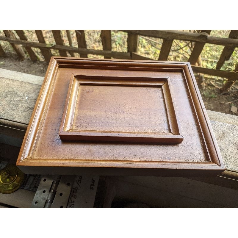 Pigura Kayu Jati Model Klasik Ukuran 4R