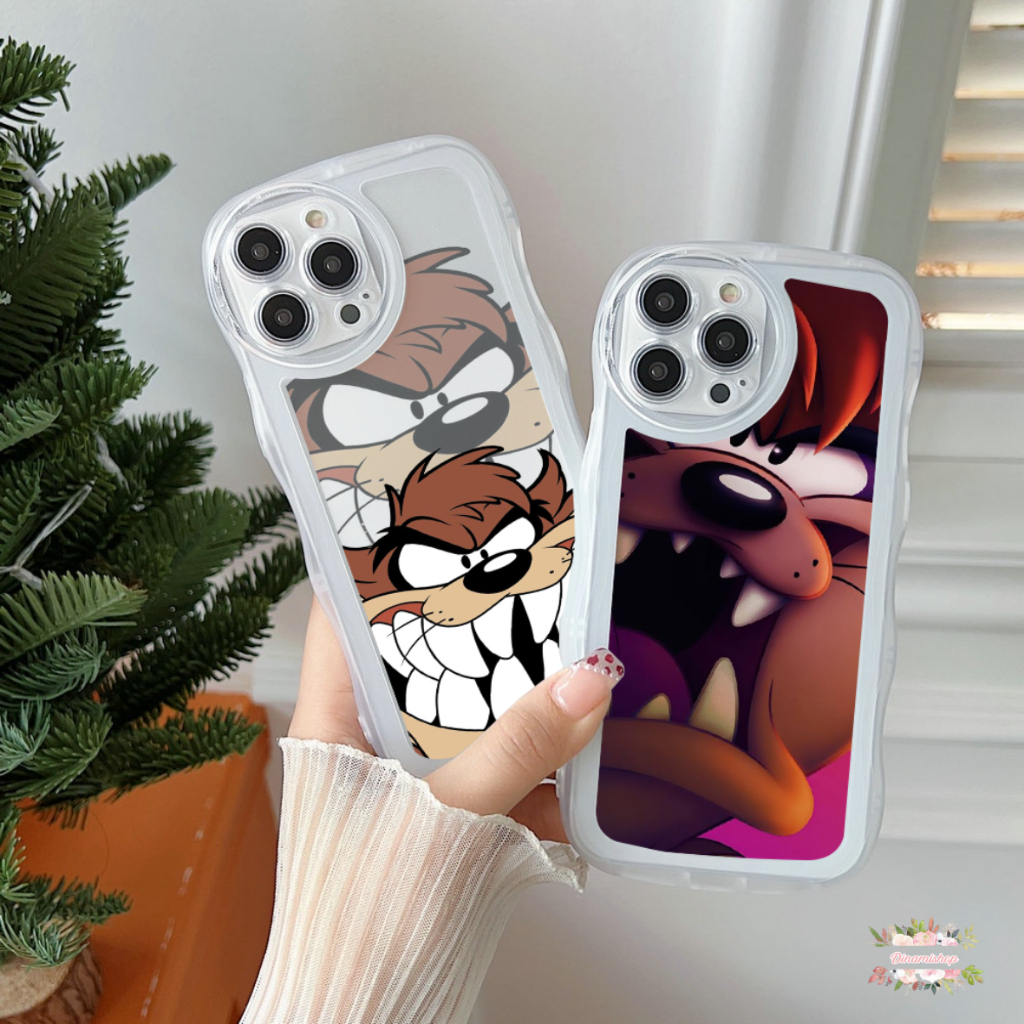 CUSTOM SOFTCASE WAVE GELOMBANG CLEAR CUSTOM TAZMANIA FOR OPPO VIVO SAMSUNG REALME XIAOMI IPHONE INFI