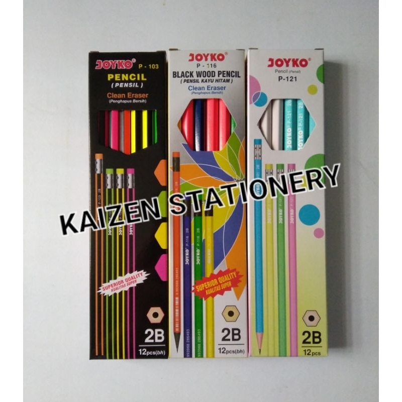 

PENSIL KAYU 2B JOYKO DENGAN PENGHAPUS