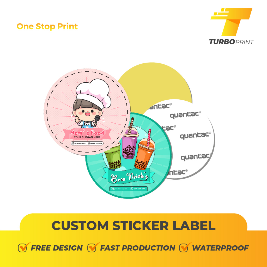 

Cetak Stiker Label Custom Bulat Label Kemasan Produk Makanan - Sticker Chromo