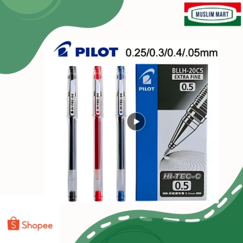 

Ballpoint/ Pulpen HI-TEC-C PILOT 0.25/0.30/0.40/0.50 mm