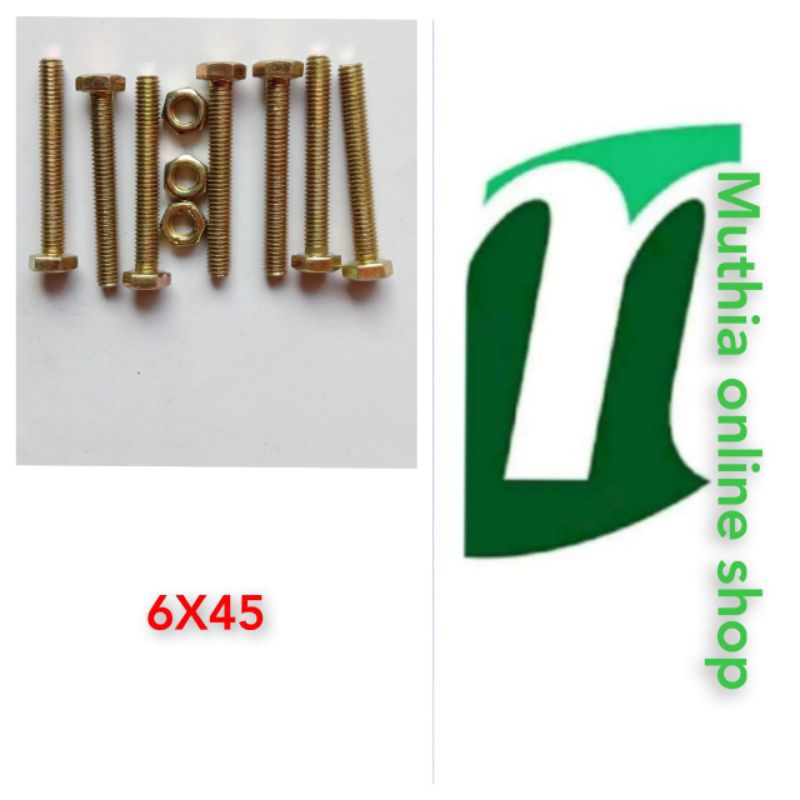 baut kuning bmk drat 10 panjang 4,5cm