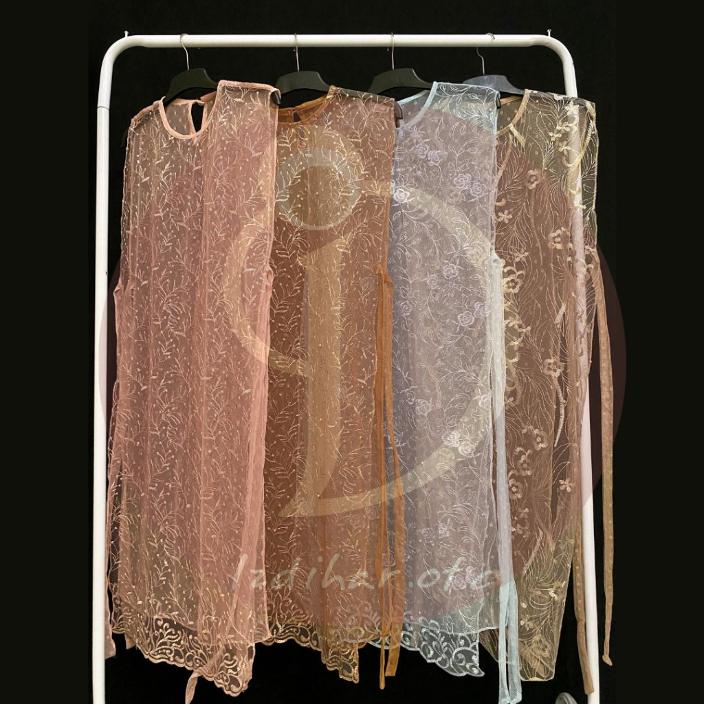 Aira Outer Brukat lace jumbo / outer tile LD 120cm / outer panjang / outer brukat / outer tile konda