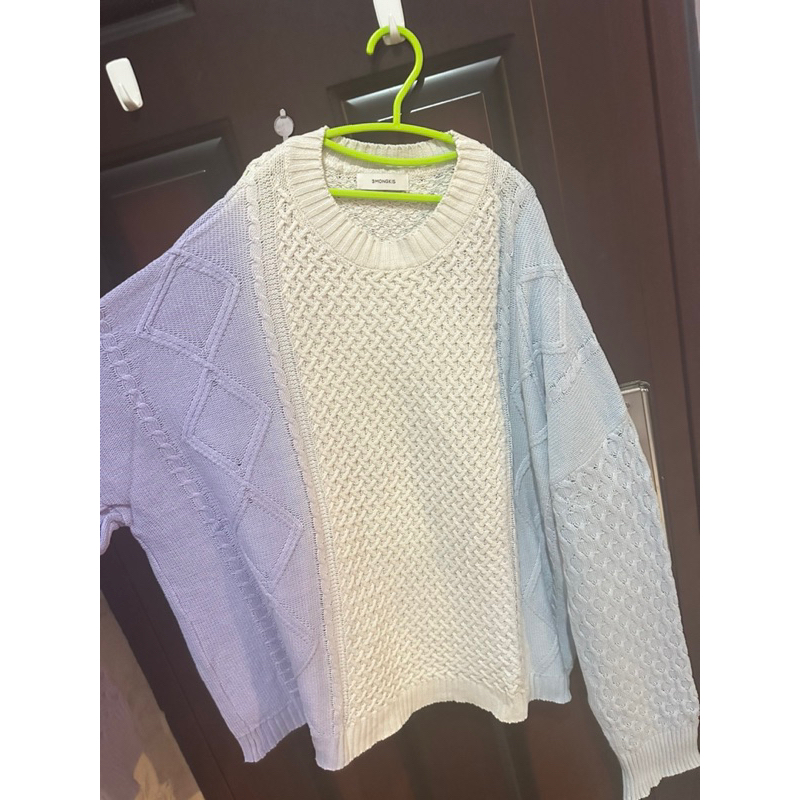 3 mongkis cathay top preloved blue purple