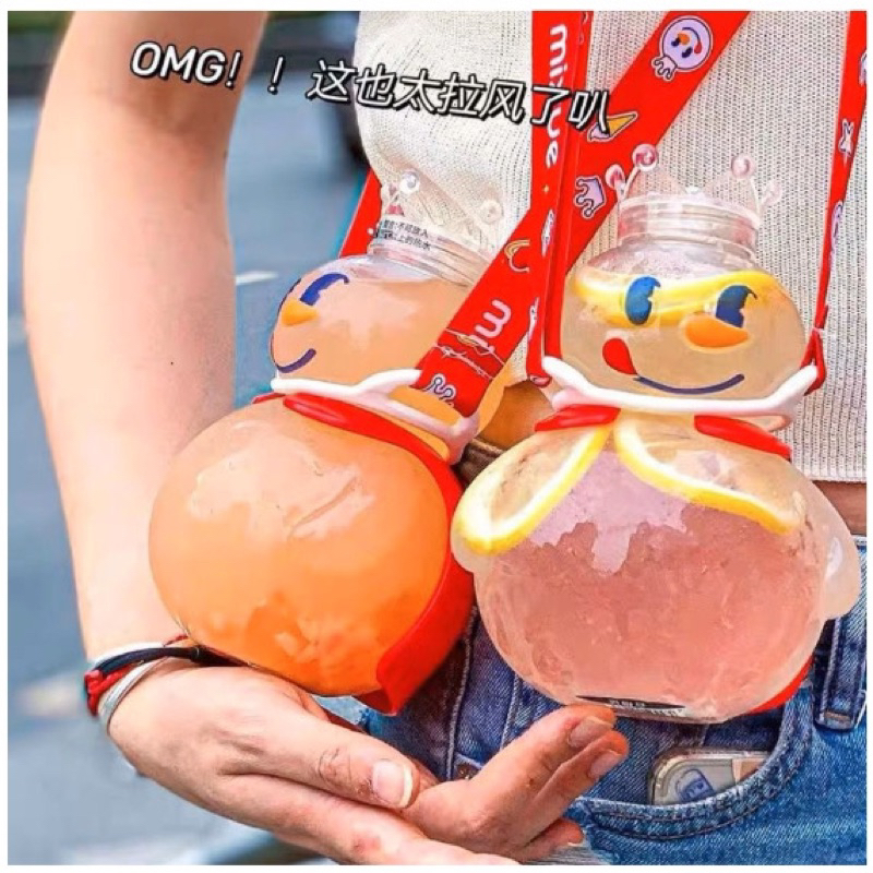 BOTOL MINUM MIXUE TUMBLER 700ML / BOTOL MINUM VIRAL BONEKA SALJU