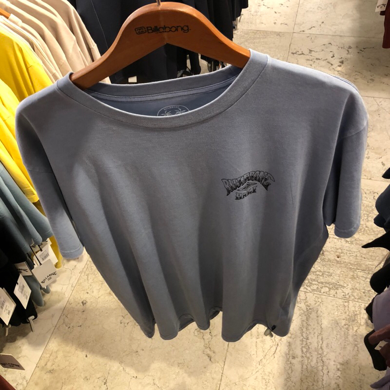 KAOS PRIA BILLABONG ORIGINAL BALI GRUNGE ARCH SS WASHED BLUE