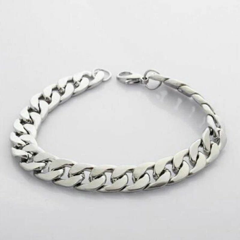 GELANG TITANIUM RANTAI MODEL Rantai Gepeng PRIA