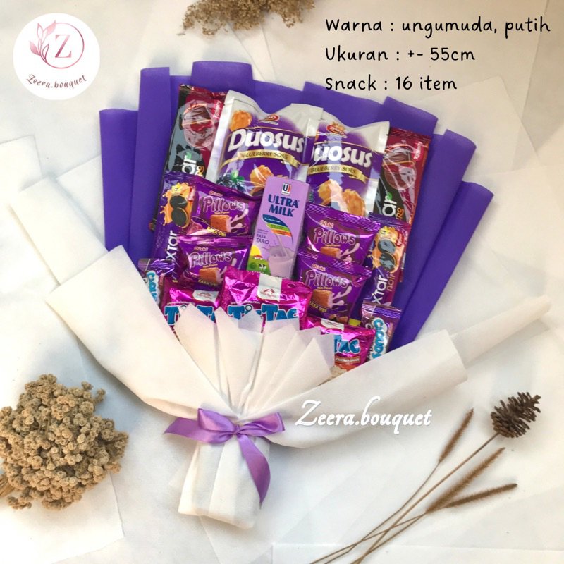 

READY STOCK (B14) Buket snack/snack bouquet/bucket snack [INCLUDE: Greeting card+packing]