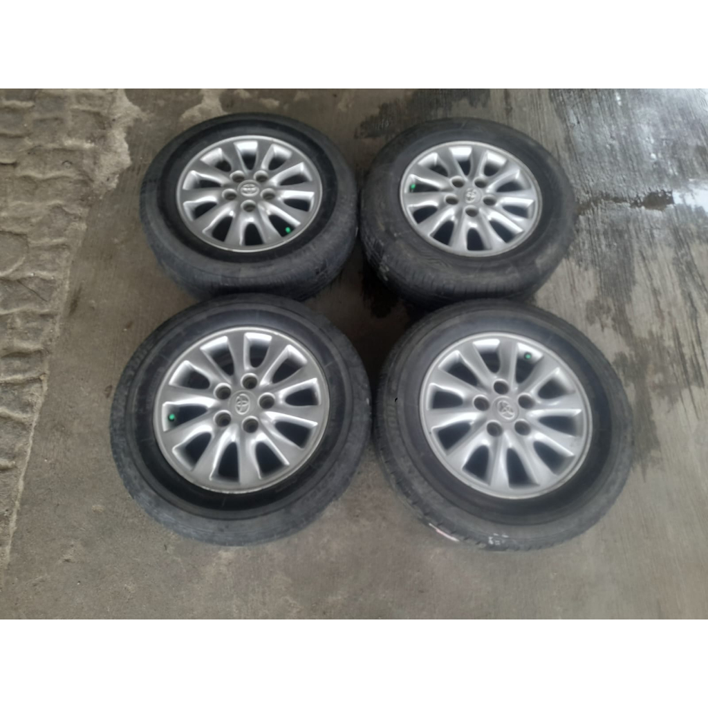 VELG BEKAS COPOTAN MOBIL INOVA LUXURY R15 PCD 5X114 + BAN